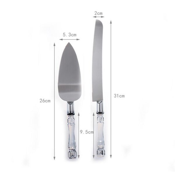 CUCHILLO+CUCHARA P/TORTA 2PC