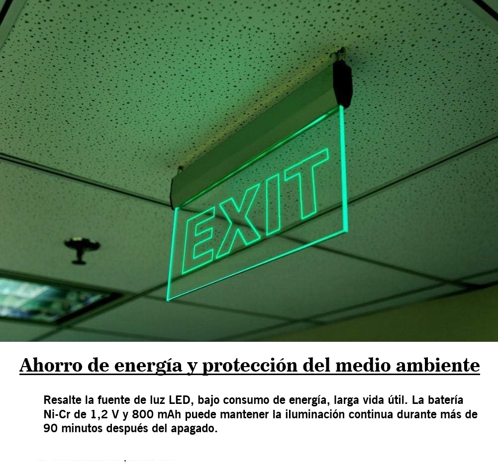 Cartel LED exit 20*36cm