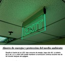 Cartel LED exit 20*36cm