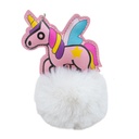 Llavero pompón unicornio