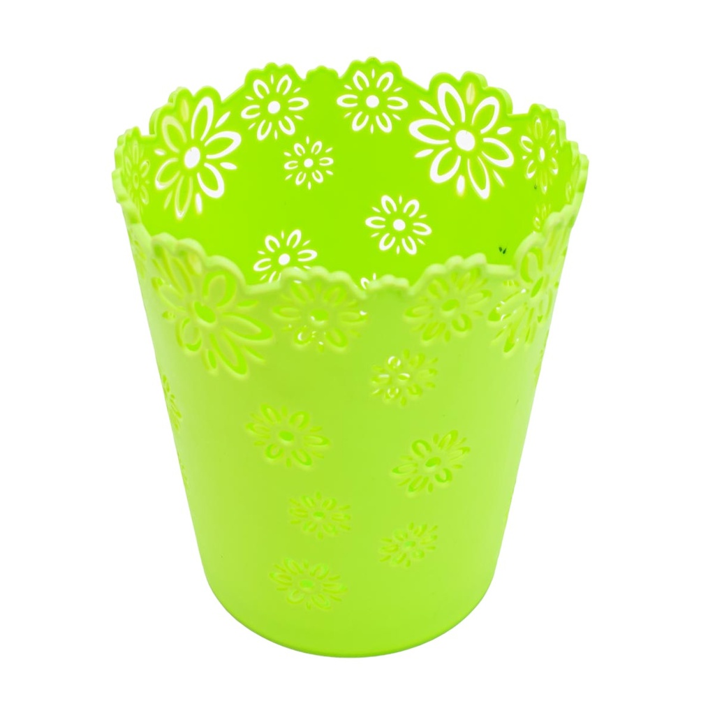 Plantera de plástico con diseño 15cm