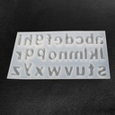 Molde de silicona abecedario minúscula 37*20.5*2.5cm