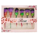 Brocha forma flor 6 piezas