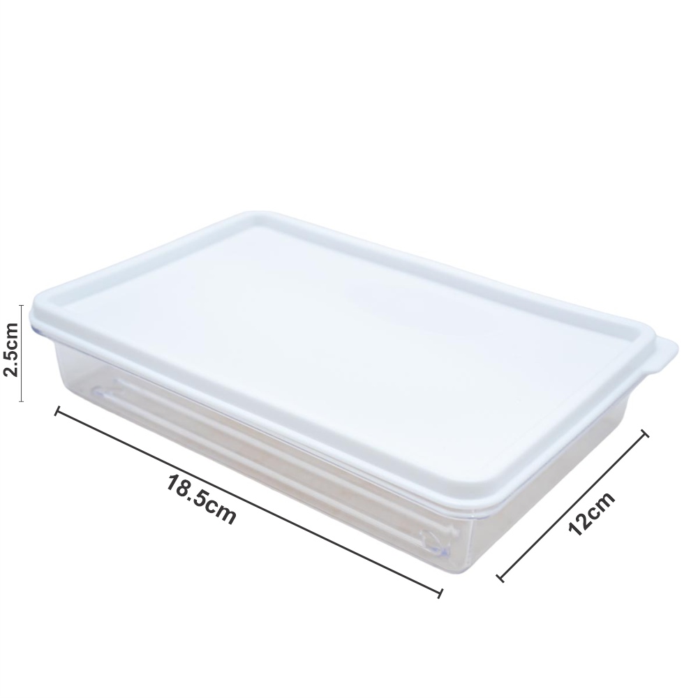 Táper trasparente con tapa 18.5*12cm