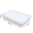 Táper trasparente con tapa 18.5*12cm