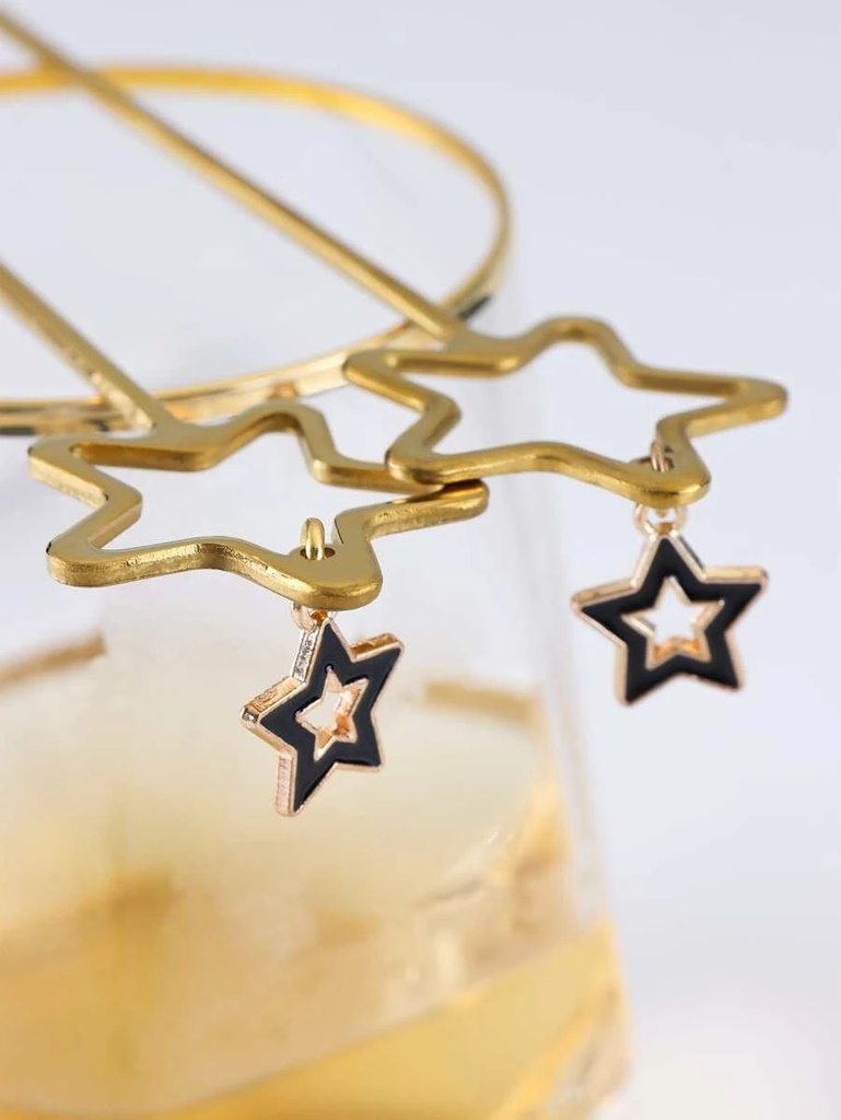 Tenedor diseño estrella dorada 16cm