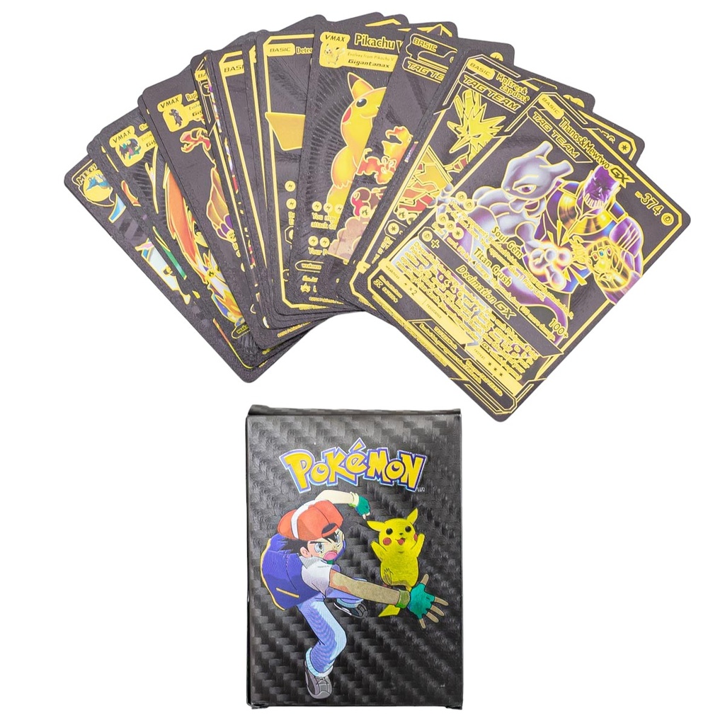 Carta Pokémon dorado