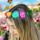 Corona flor con tul 18cm