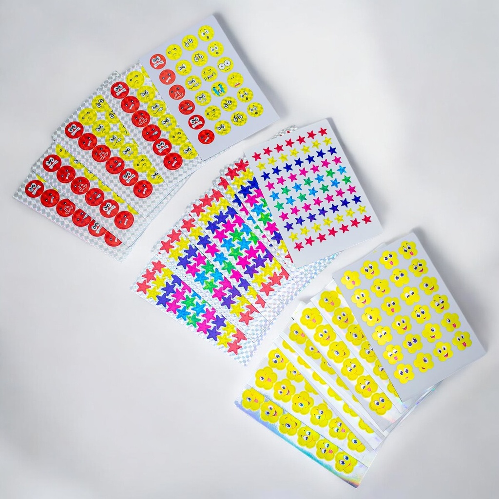 Sticker metalizado surtido 10 piezas