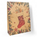 Bolsa de regalo cartón navideño 38*50cm