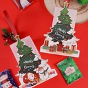 Caja de regalo navideño con manija 17.5cm