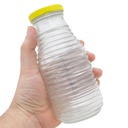 Botella de vidrio con pajita 300ml