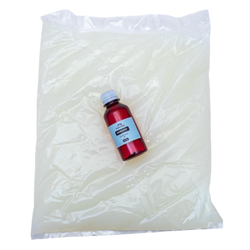 Caucho silicona liquida MONTERESIN 3kg Industrial 100:3