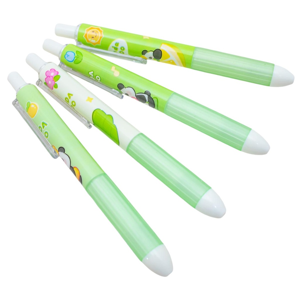 Bolígrafo gel diseño panda 4 piezas
