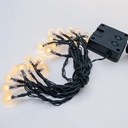 Luz navideño tira solar 5m amarillo 20L