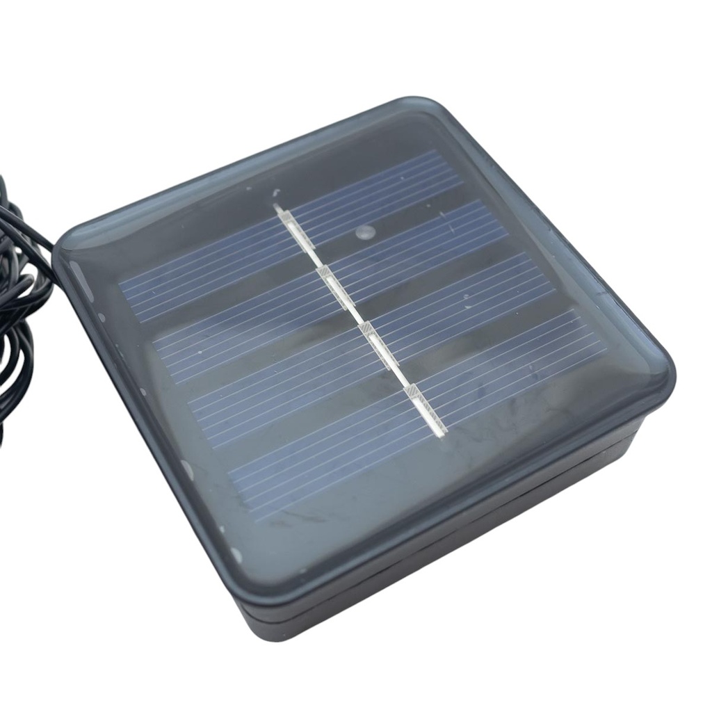 Luz navideño tira solar 5m amarillo 20L