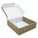 Caja diseño rosa 25*25*7.5cm 12 piezas