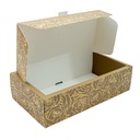 Caja rectangular diseño rosa 25*14*7cm 12 piezas