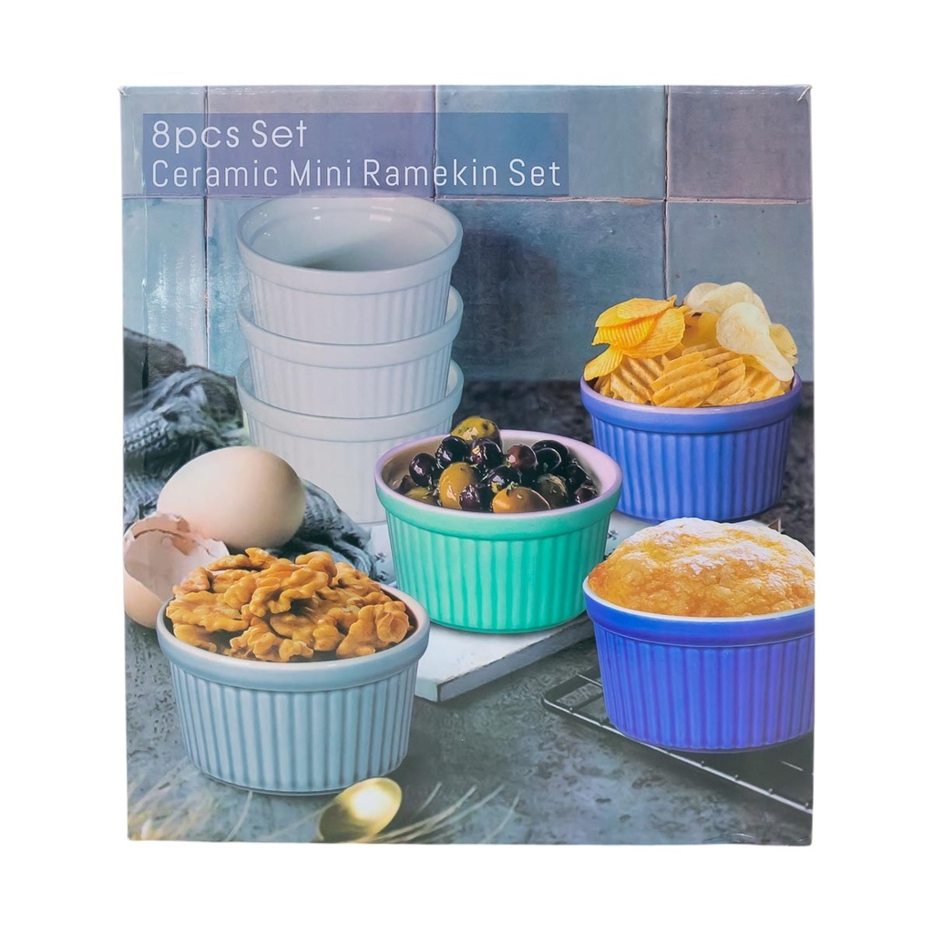 Bol de porcelana para horno y microondas 8 piezas