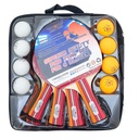 Set de pelota y raqueta ping pong 12 piezas