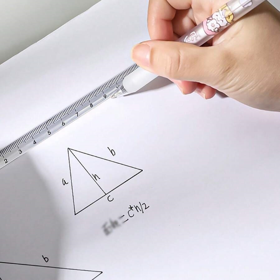 Escala triangular transparente 20cm