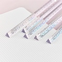 Escala triangular transparente 20cm