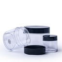 Frasco transparente con tapa 30 gramos