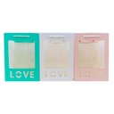 Bolsa para regalo con visor LOVE 25*18*13cm