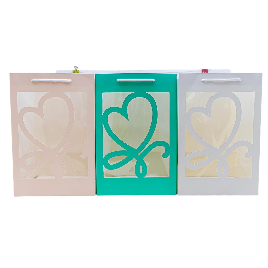 Bolsa para regalo con visor 30*20*16cm