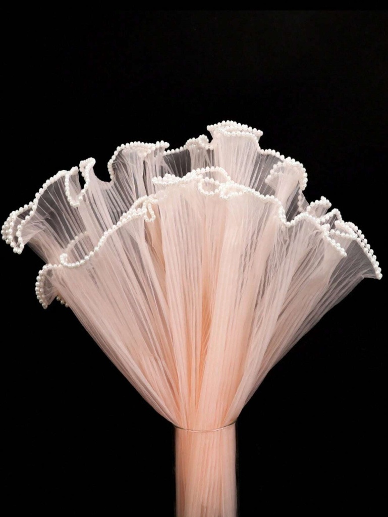 Malla para envolver ramo con perla 28cm*4.5cm