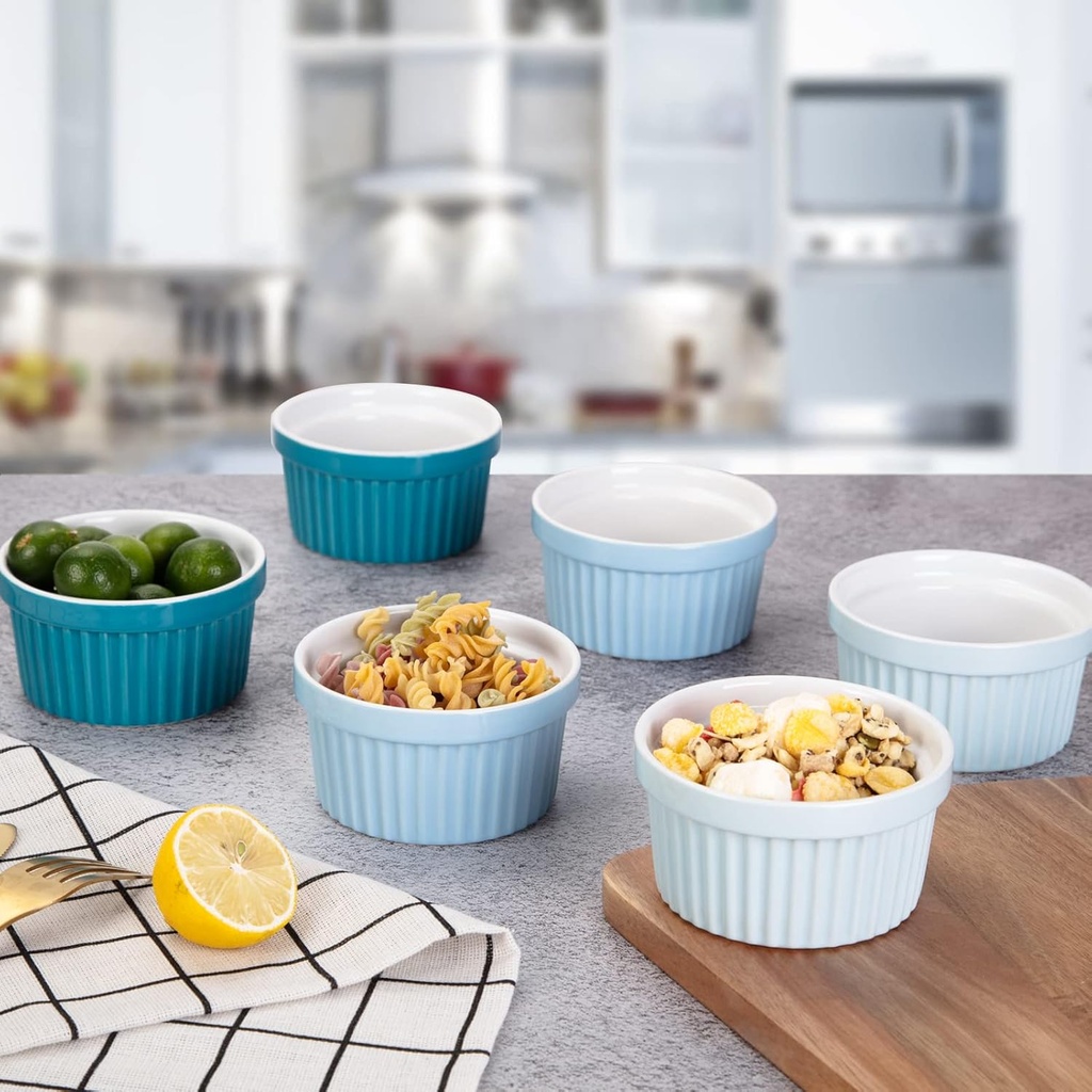 Bol de porcelana para horno y microondas 8 piezas