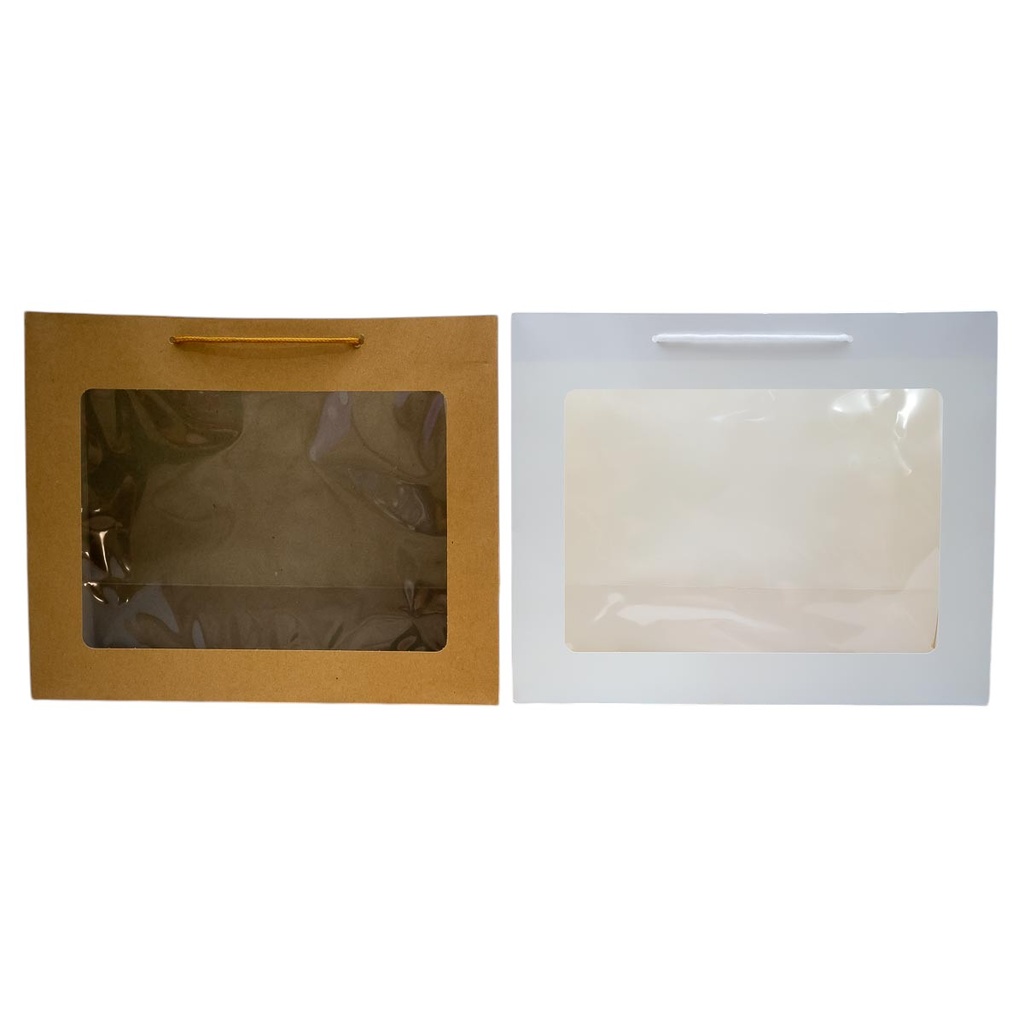 Bolsa para regalo con visor 32*26*12cm