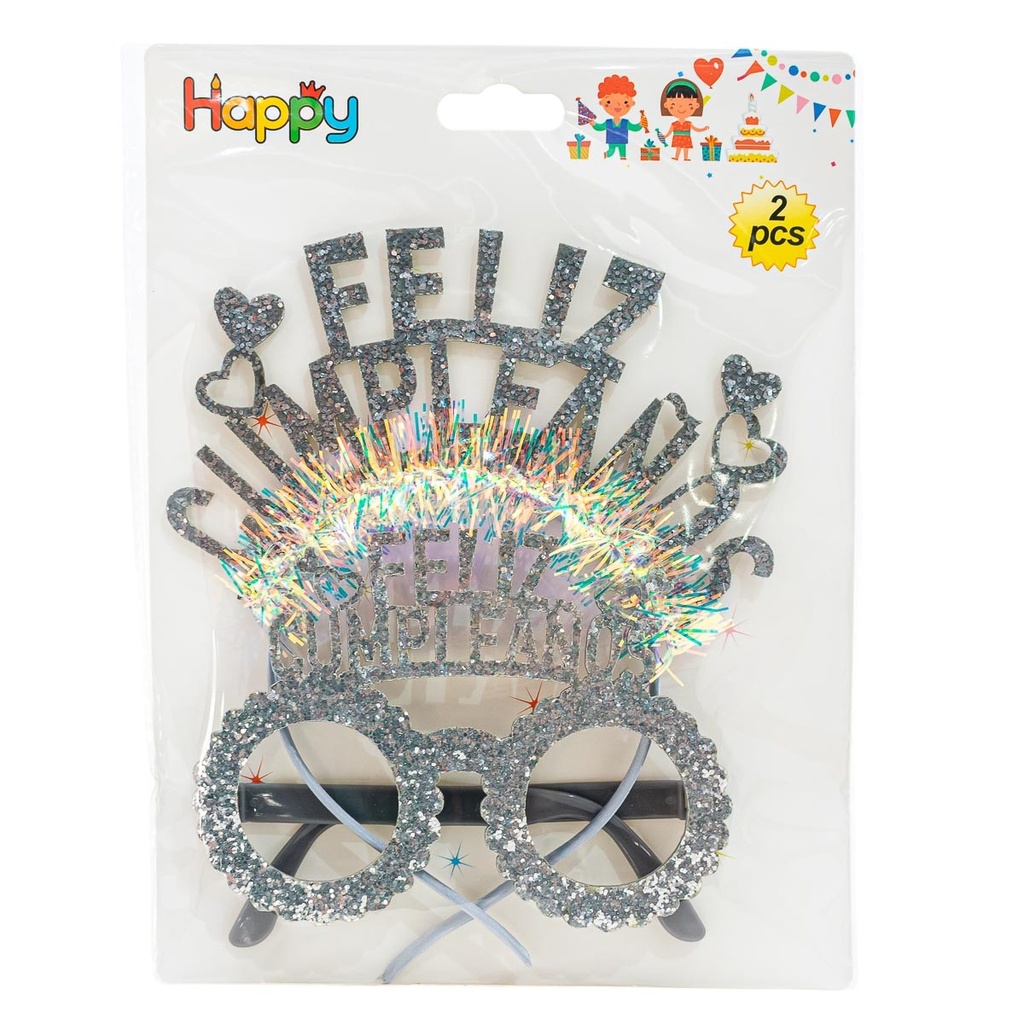 Lente y vincha feliz cumpleaños
