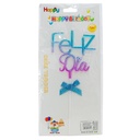 Topper acrílico para torta TORTA FELIZ DIA