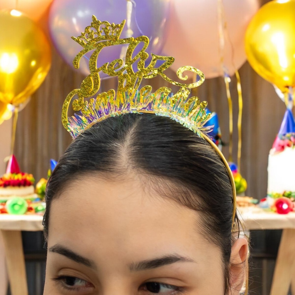 Vincha feliz cumpleaños