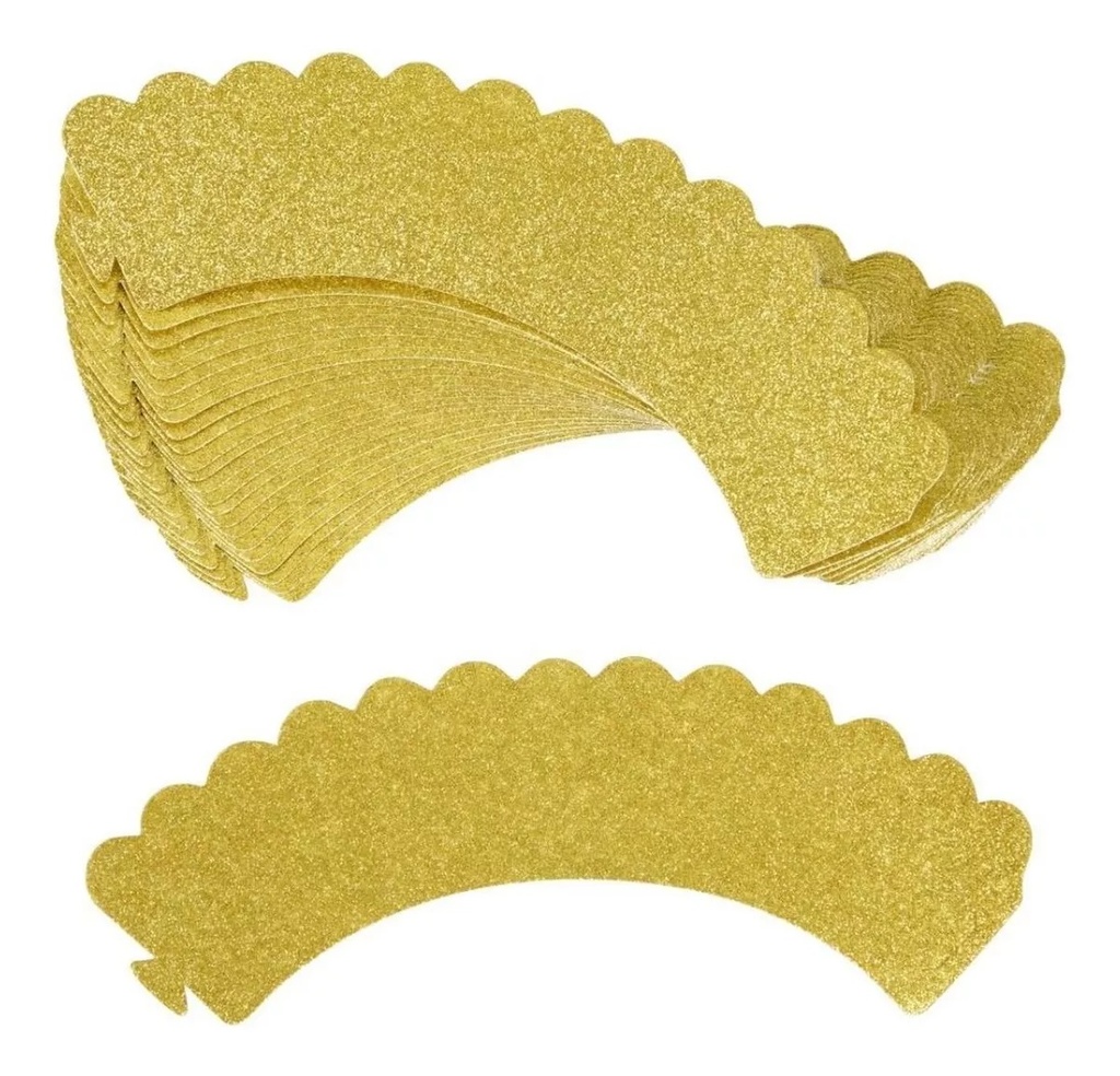 Molde para torta con brillo 12 piezas