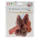 Mariposa decorativa 3D con adhesivo 12 piezas
