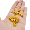 Campana de cobre dorado 10mm 50 piezas