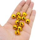 Campana de cobre dorado 14mm 30 piezas