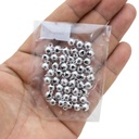 Campana de cobre plata 6mm 50 piezas