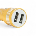Cargador para auto con 2 entrada USB