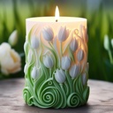 Molde de silicona cilíndrico borde flor 109*83MM