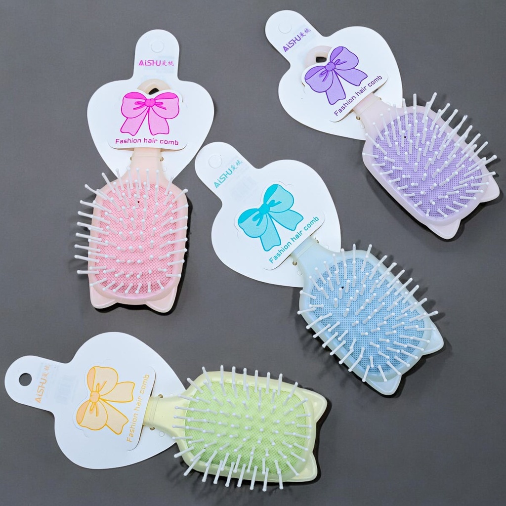 Mini peine con orejita tono pastel