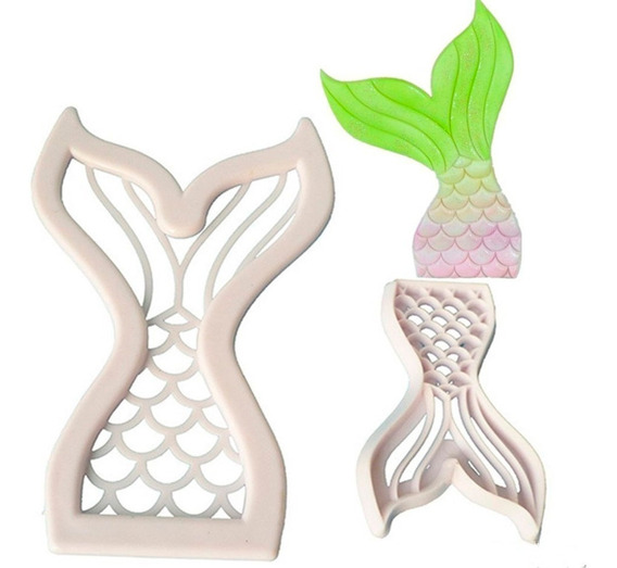 Molde de sirena 2pc
