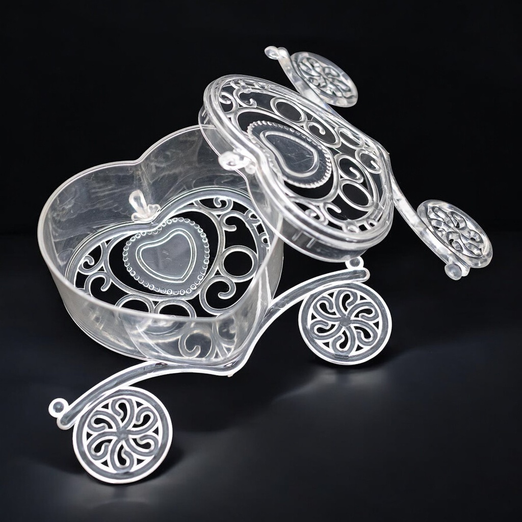 Cajita forma corazón para souvenir