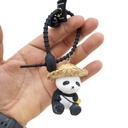 Llavero panda con sombrero
