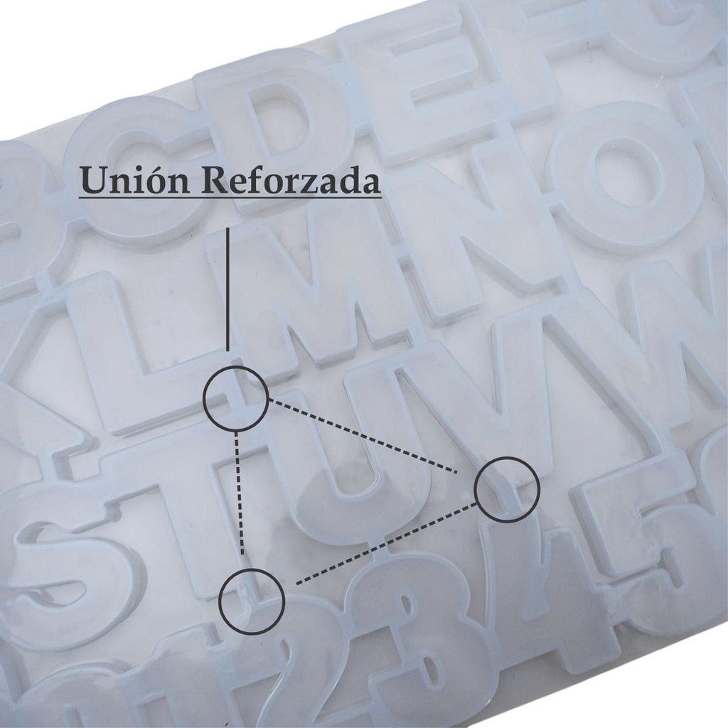 Molde de silicona ABC 35.7*19.3cm (reves)