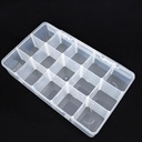 Caja transparente 15 compartimiento