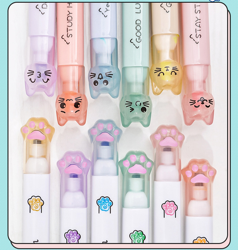 Resaltador kawaii 6pc