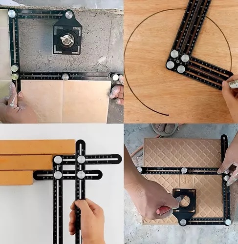 Escuadra copiadora articulada sextuple